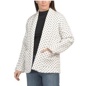 Polka Dot Quilted Jacket Size XL